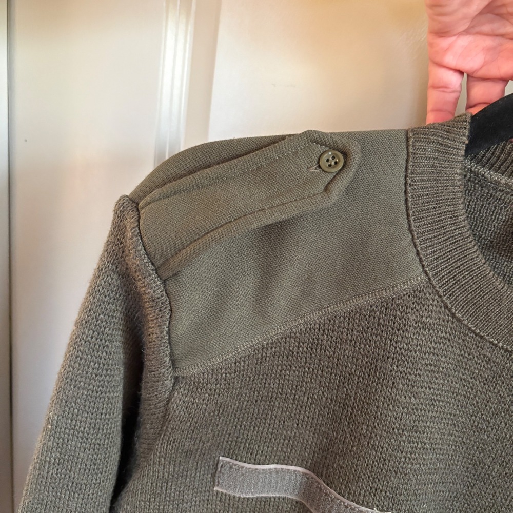 Vintage 1989 French Army Gilles Commando Sweater 104 L - Picture 8 of 9